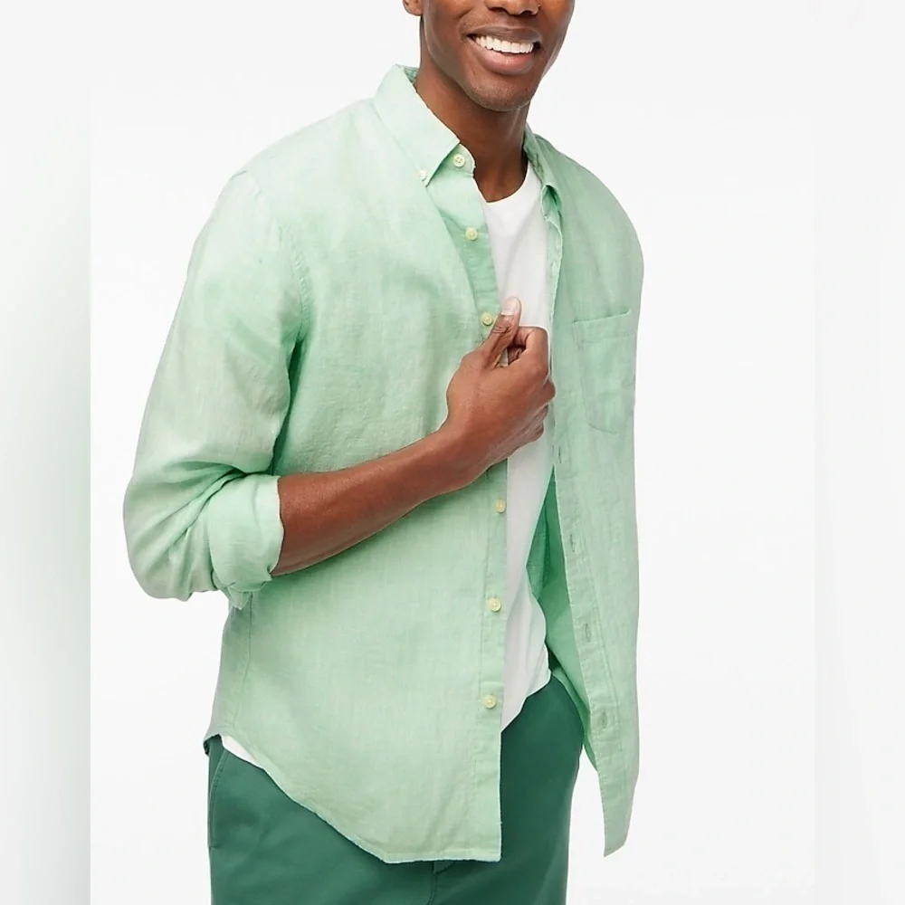 J Crew Linen-cotton shirt Item AL174